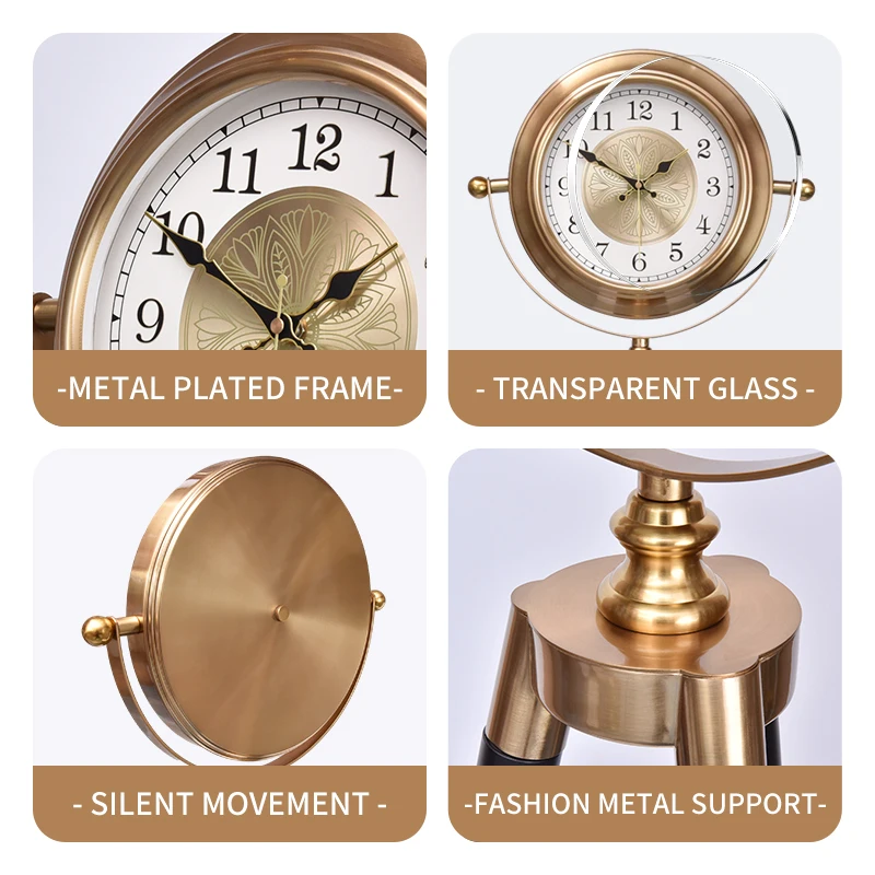 Floor clock Decor Wood Grandfather Style Floor Clock Vintage Folding Adjustable Antique Floor Standing Clock