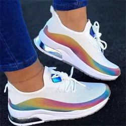 New Sneakers Women Casual Shoes Mesh Air-Cushion Flat Anti-Slip Women Sneakers Outdoor Trainer Female Shoes