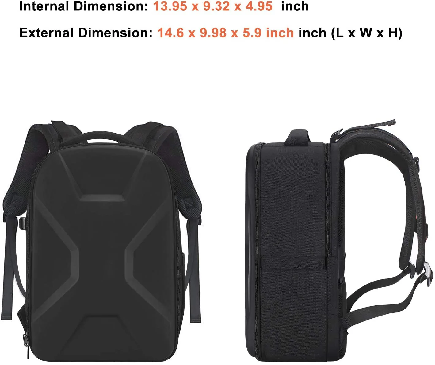 Camera bag Backpack DSLR/SLR Photography Camera Bag 15-16 inch Waterproof Hardshell Case with Tripod Holder&Laptop  Compartment