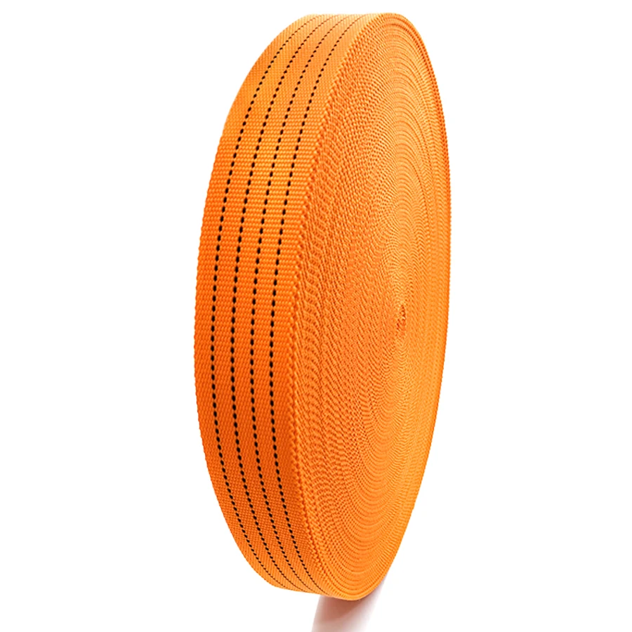 High Quality Customized 2 Inch Width Belts Orange Tie Down Strap Polypropylene Webbing 50mm