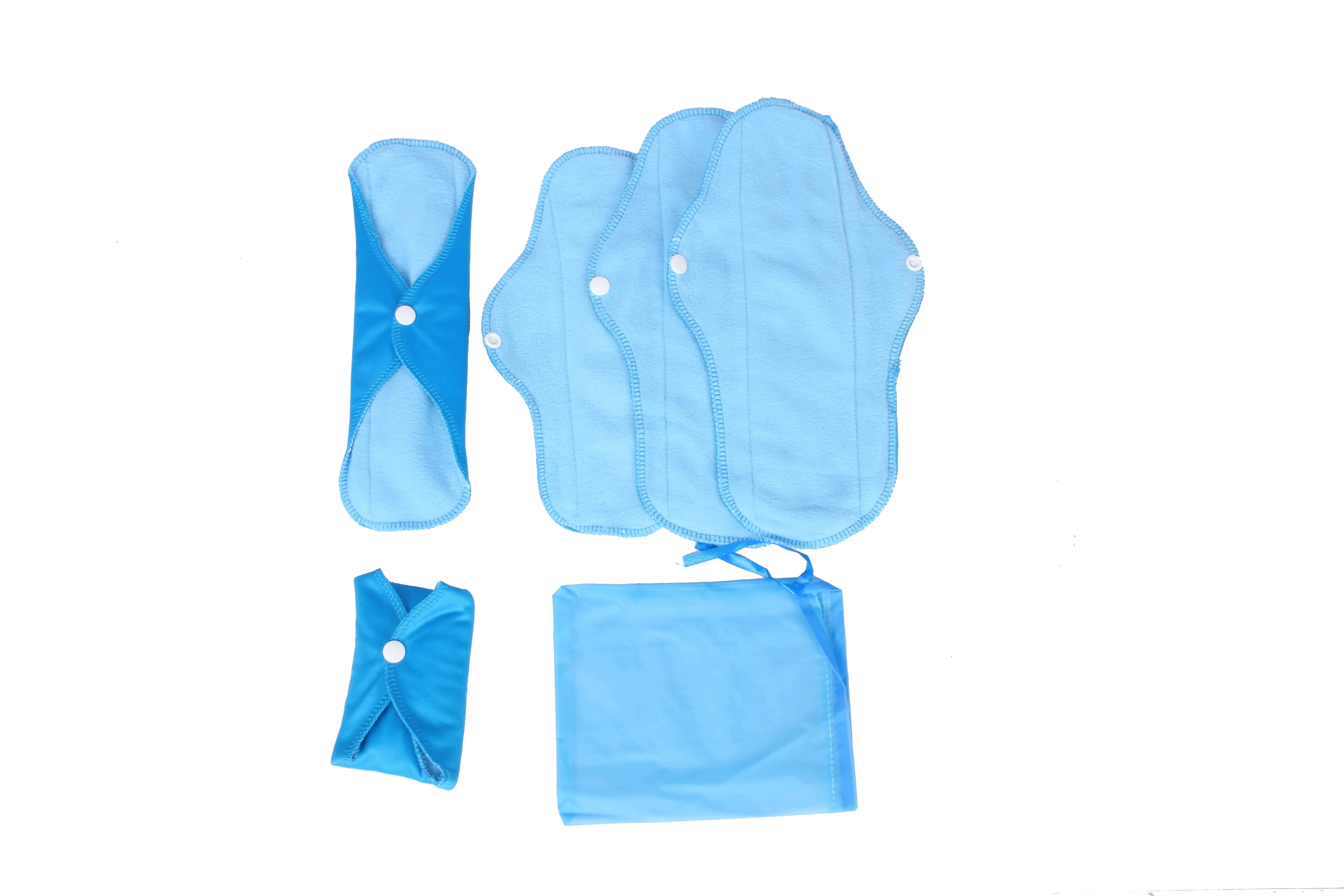 5-Piece Set Of Four Layers L18*20Cm/18*24Cm/18*27Cm New Arrive Always Ultra Sanitary Pads Reusable Menstrual Pad Washable