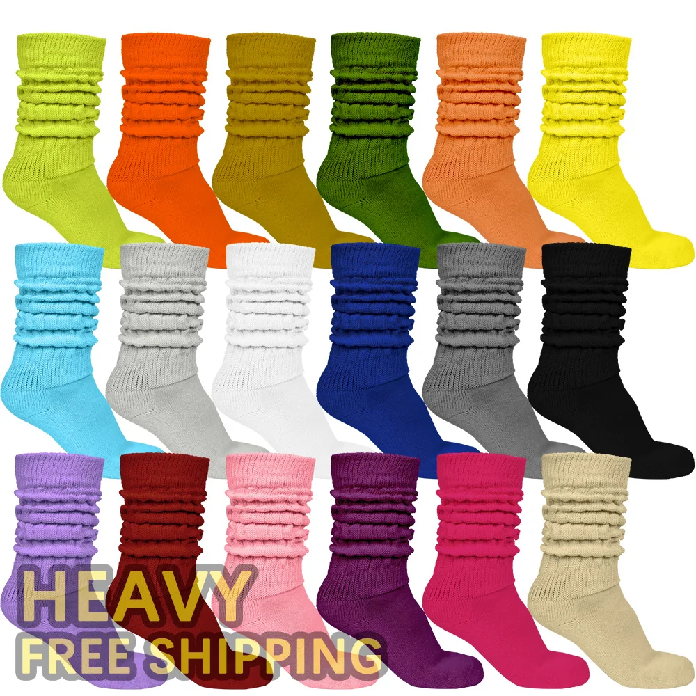 Hot Selling Heavy Slouch Socks Colorful Women Slouch Socks Extra Long Thick Slouch Socks For Women