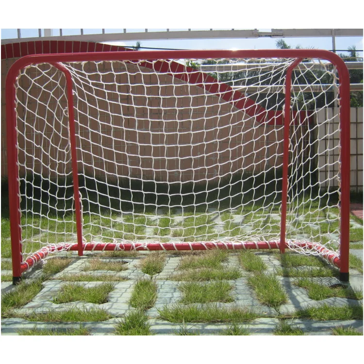 Professional New Design 120*90CM Regulation Steel Tube Floorball Ice Field Hockey Goal Net For Kids