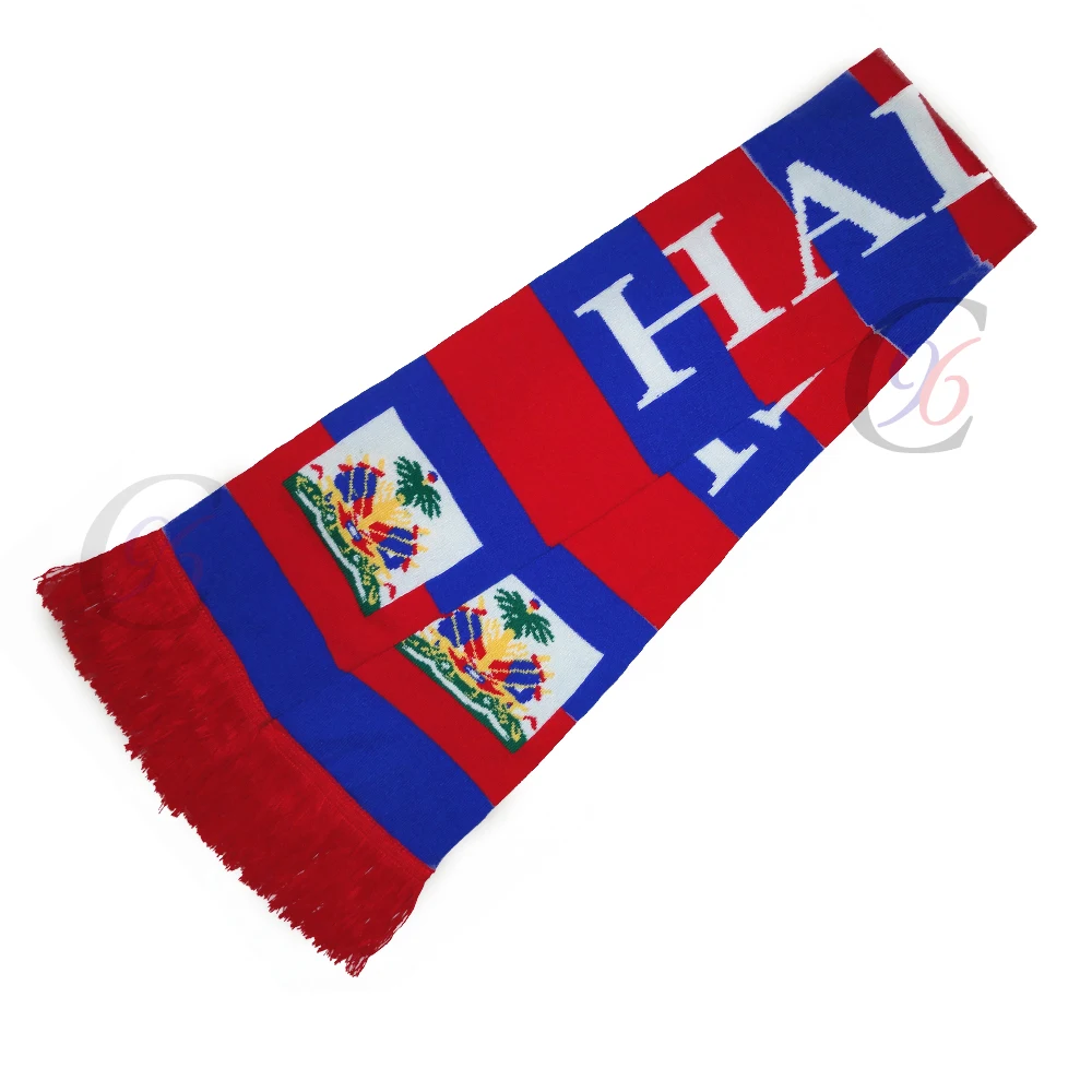 
Chengxing unisex soccer football cheap knitted acrylic printing fan embroidered scarf 