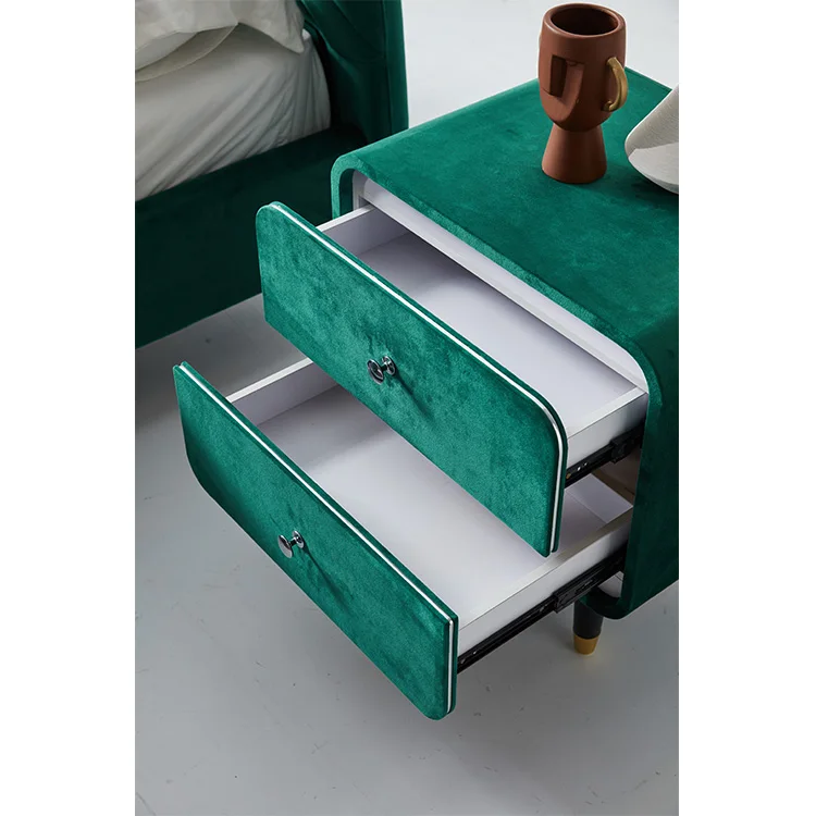 New Nordic modern master bedroom with soft double bed