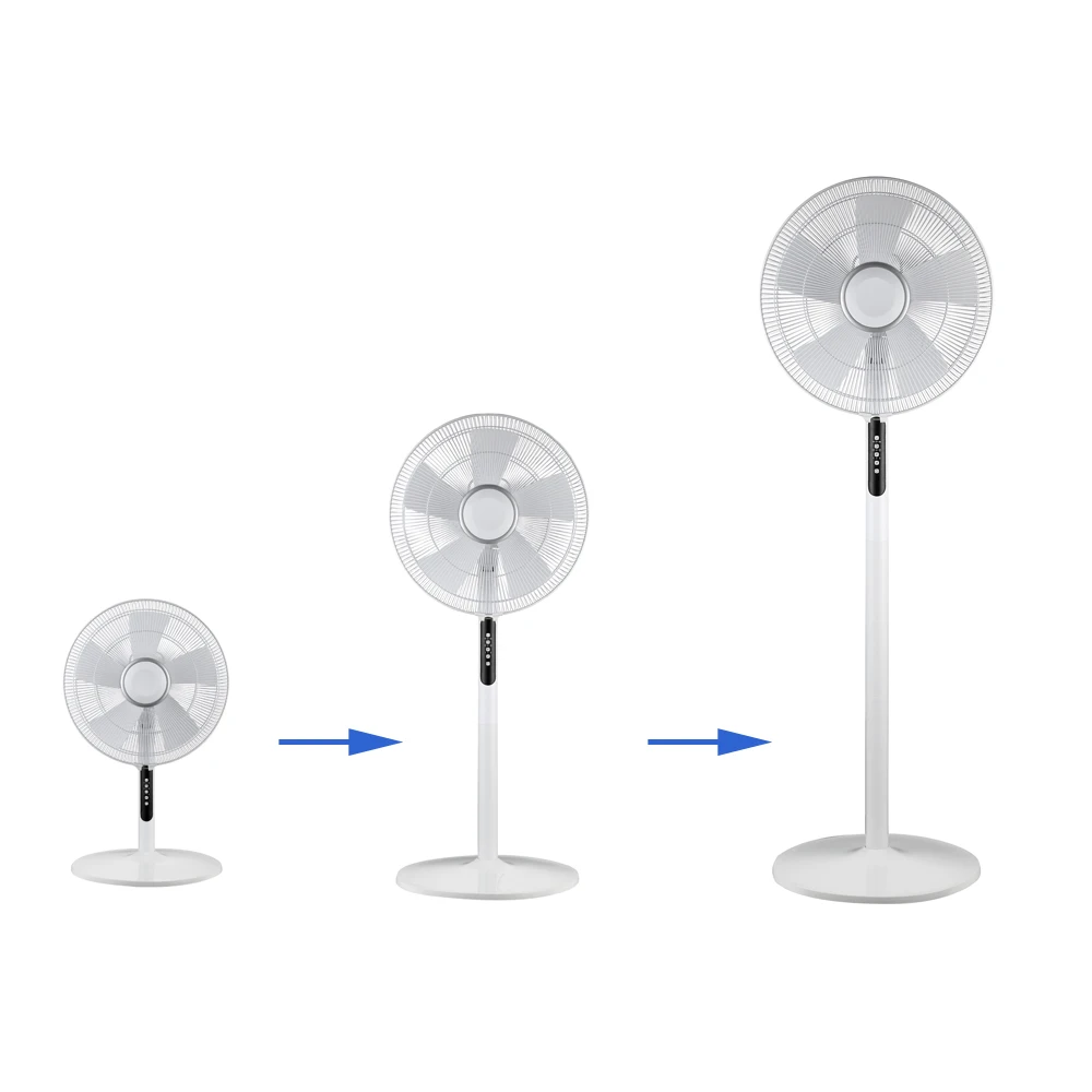 New design 16 inch adjustable height standing fan home use electrical fan