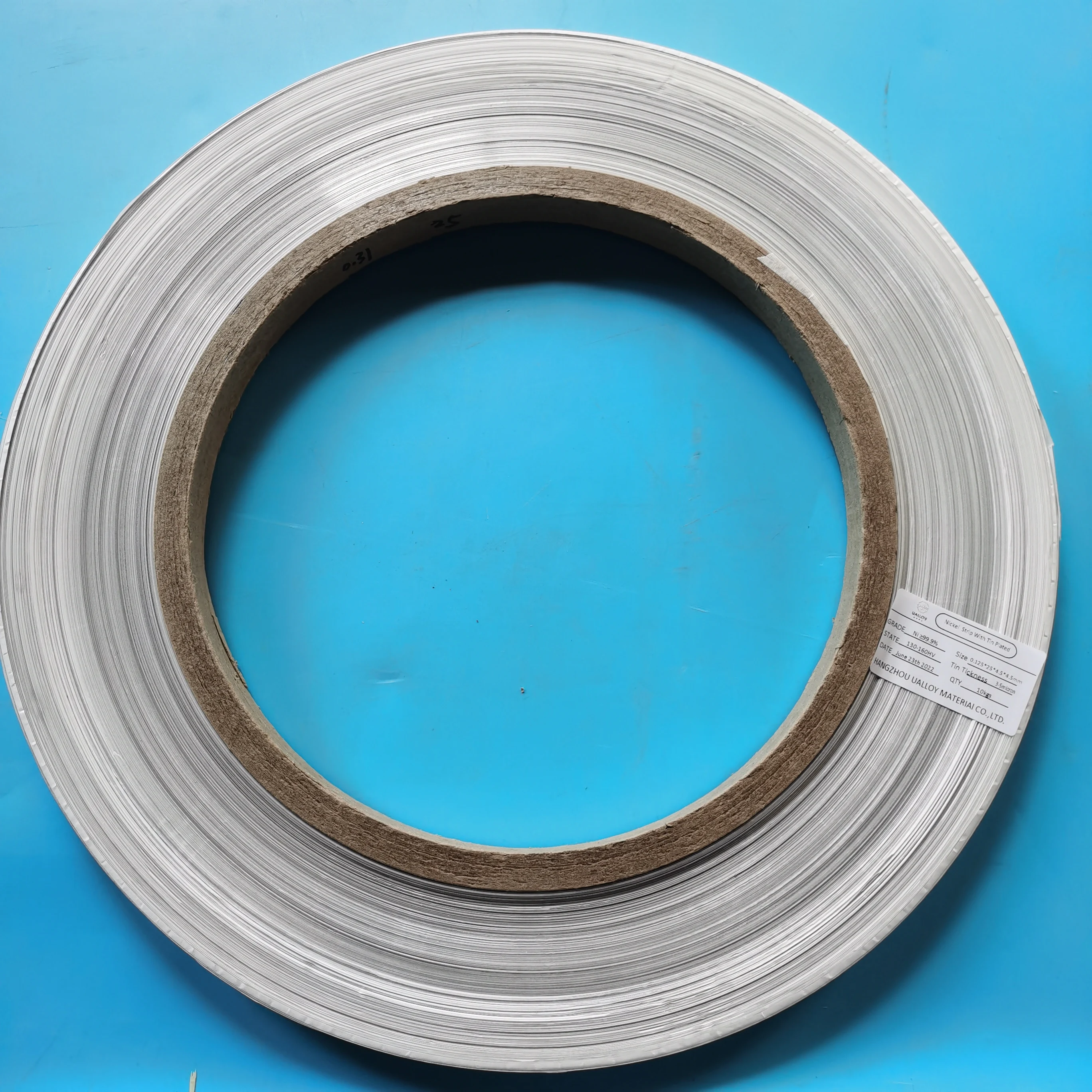 99.9% Pure Nickel Strip  With Selective Tin Plated Matt