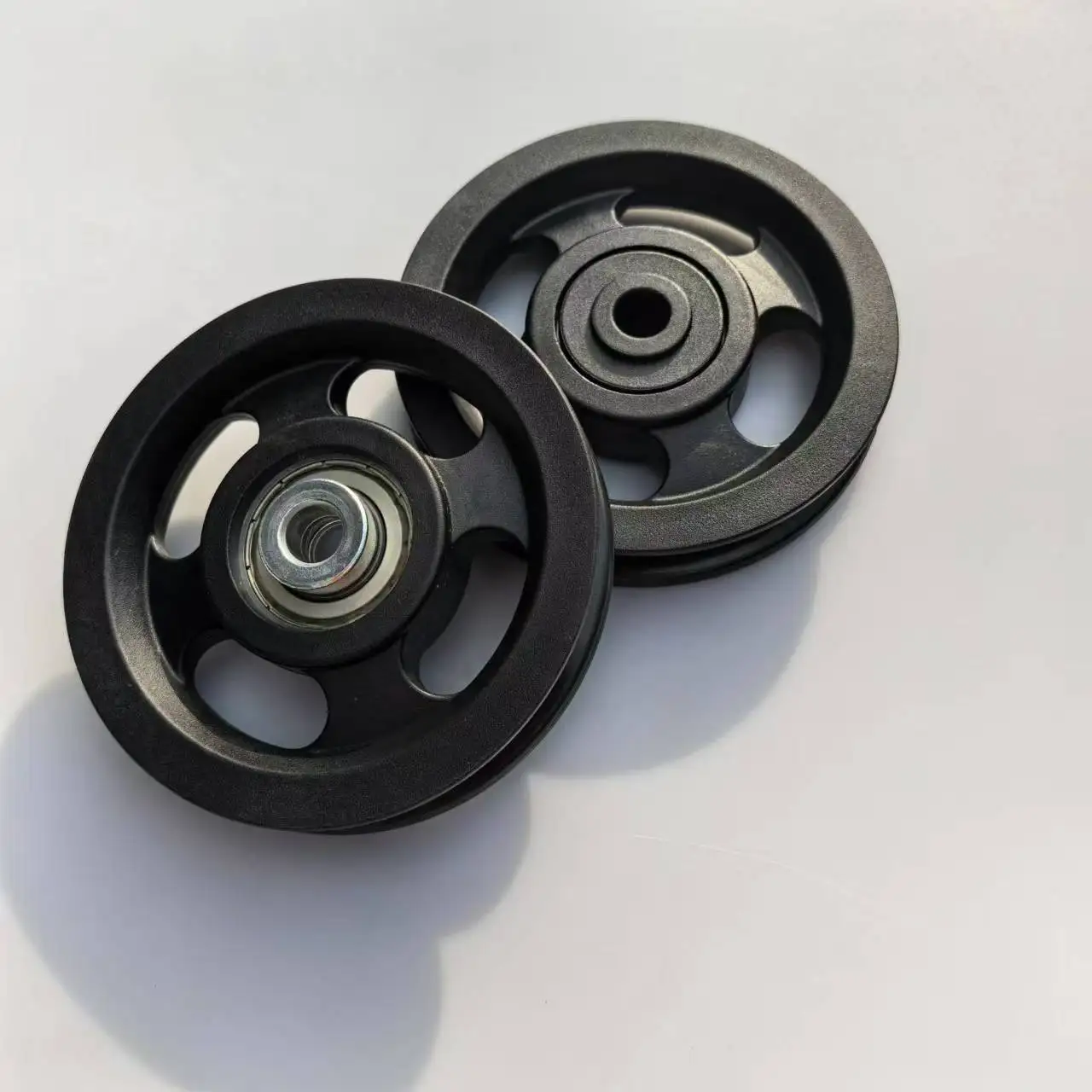 Grinding Machine Industrial Flywheels Black Plastic Nylon Wheel Pulley 90mm 100mm pulley roller wheel