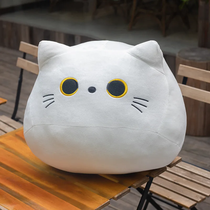 New 3D Black Cat Big Hugging Soft Plush Toy Pillow Cute kawaii Animal Stuffed Pillow Cushion Soft Cat Plush Doll toy
