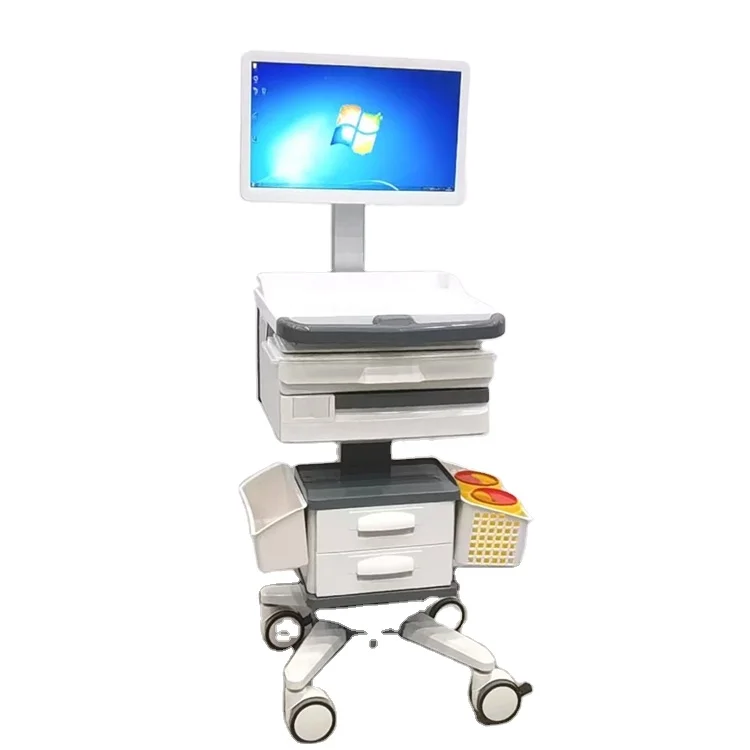 BT-LY32 medical doctor laptop carts mobile hospital computer workstation trolley price hospital computer trolley