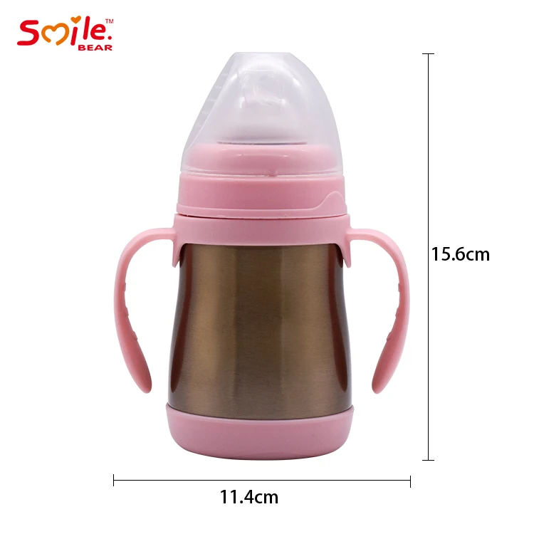 
Insulation Cup Vacuum Flask Milk Bottle Baby Thermos Stainless Steel Feeding Bottle With Nipple 