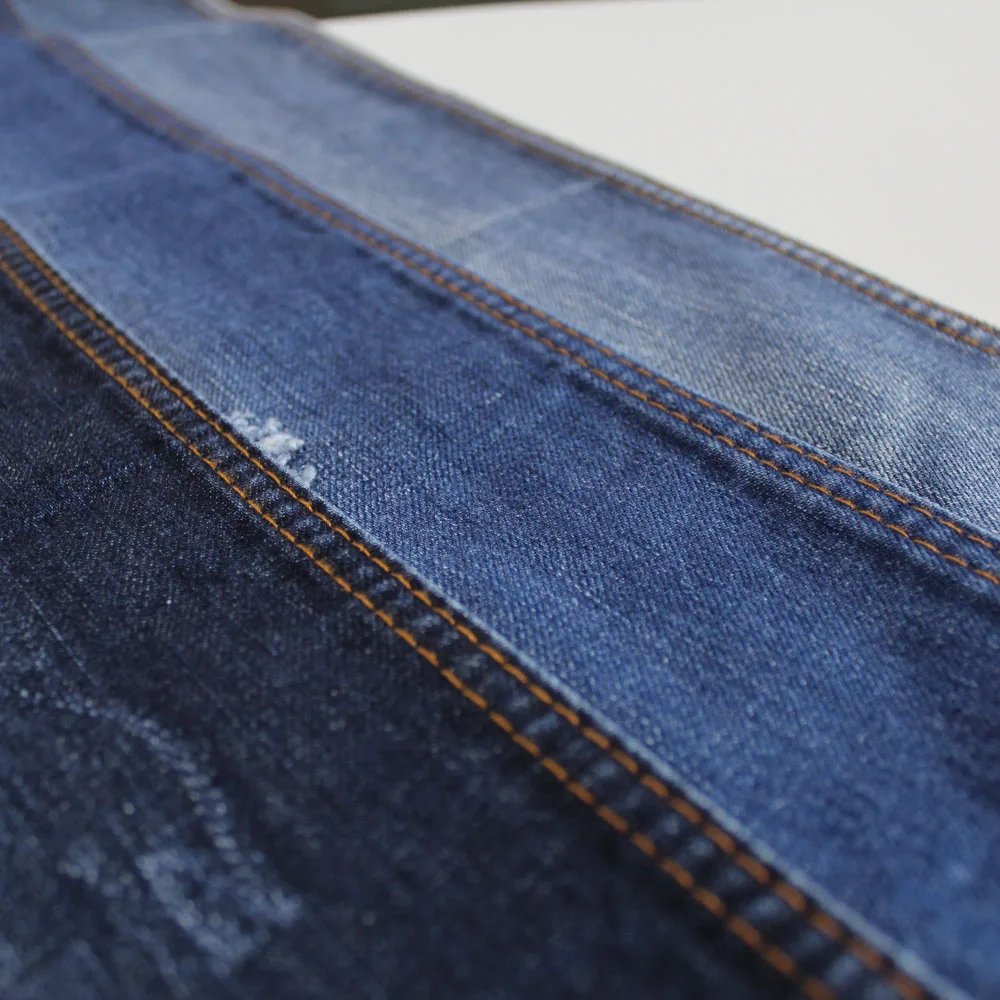 new China supplier cotton polyester denim fabric stock lot