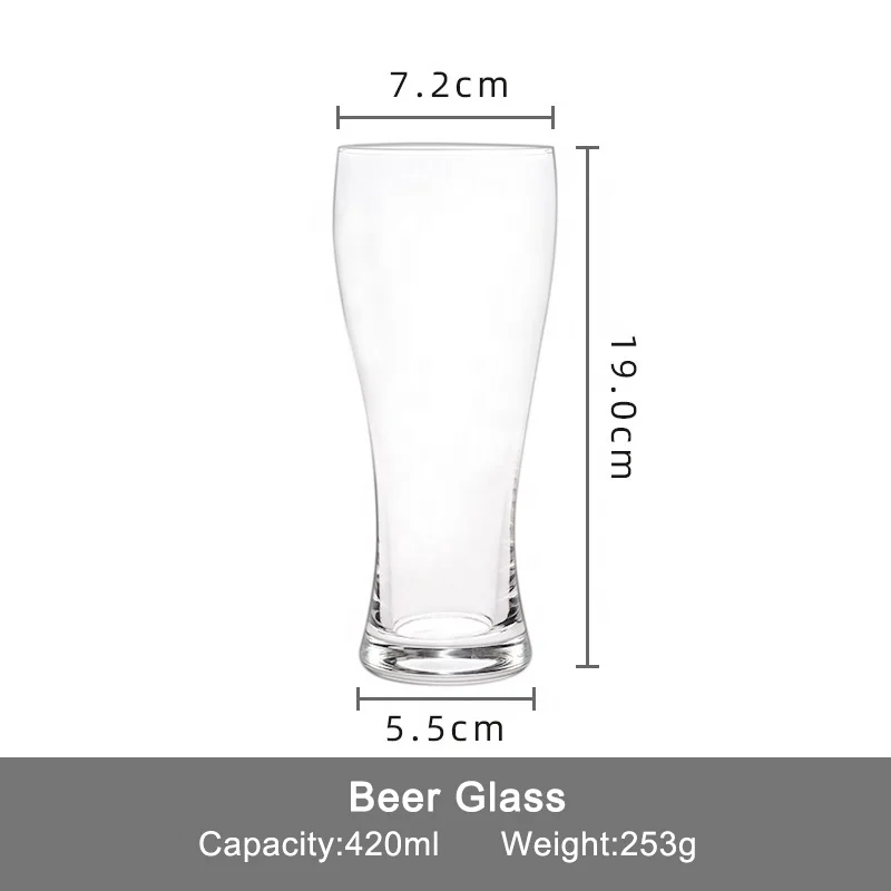 Promotion Glasses Beer Glassware Cup Classic Craft Beer Glass for Men big glass cup
