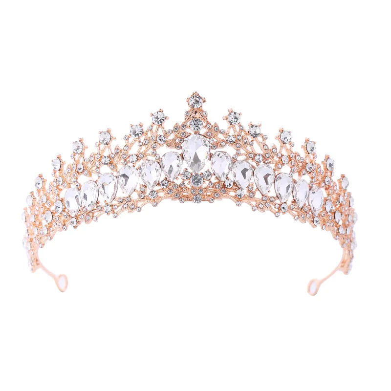 Wedding Tiara for Bride Bridal Princess Crown for Girls Pageant Tiara Headband Rhinestone Prom Party Crowns
