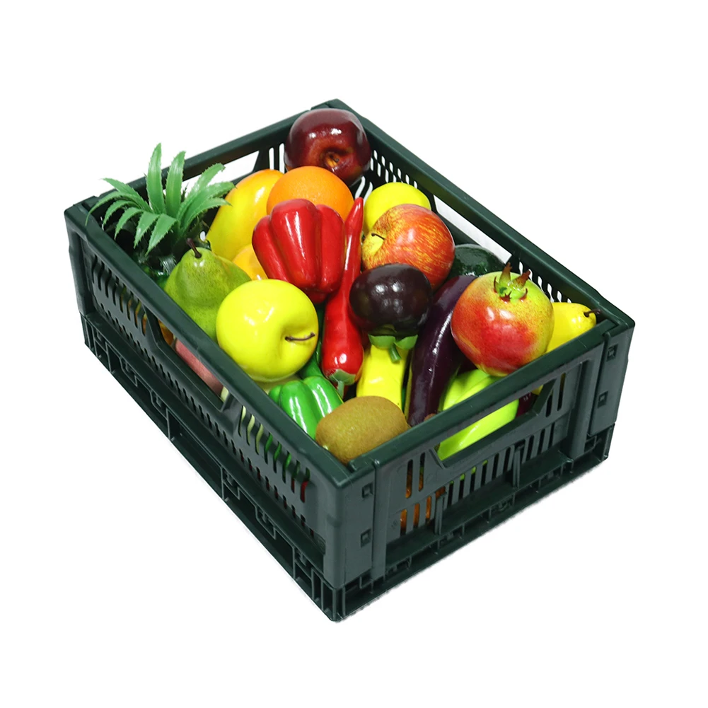 Supermarket Display Racks Folding Turnover Box Collapsible Storage Crate Shipping Logistic