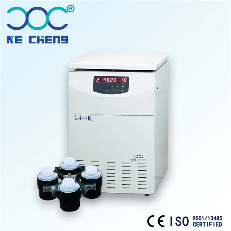 KECHENG CHINA large capacity 4*750ml Less Noisily Widely Used Machine Blood Centrifuge for hospital