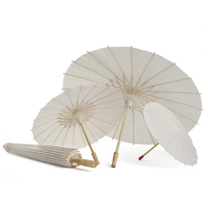 Оптом модные многофункциональные бумажные зонты оптом бумажный зонтик белый