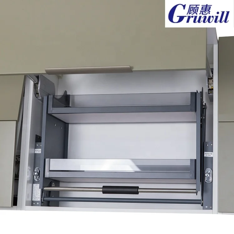 Pull Down Elevator Basket Drop Down Lifting Basket Kitchen Cabinet Accessories Pull Down Shelf Lift Up Shelving