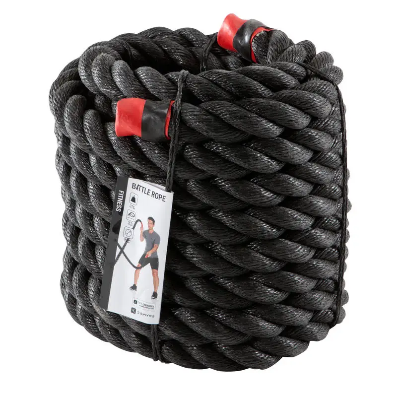 customized battle rope gym Strength exercise battle rope 20mm black battle rope