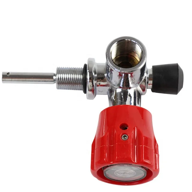 Valve Red Gauge 4500 PSI for Compressed Air High Pressure Carbon Fiber Tank for PCP Air Gun Hunting or Breathing