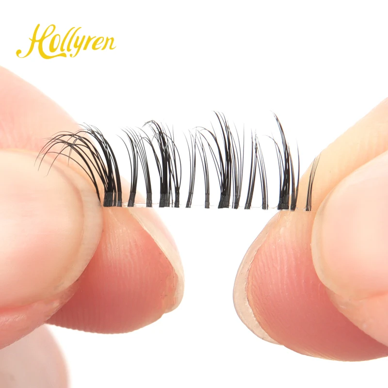 New products DIY cluster Segmented super soft flexible band 3D Faux Mink Eyelashes Customized diy segment lash glue
