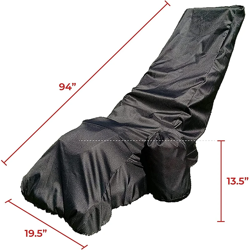 Heavy Duty 600D Marine Grade Fabric Universal Fit Push Mower Cover Waterproof Lawn Mower Cover