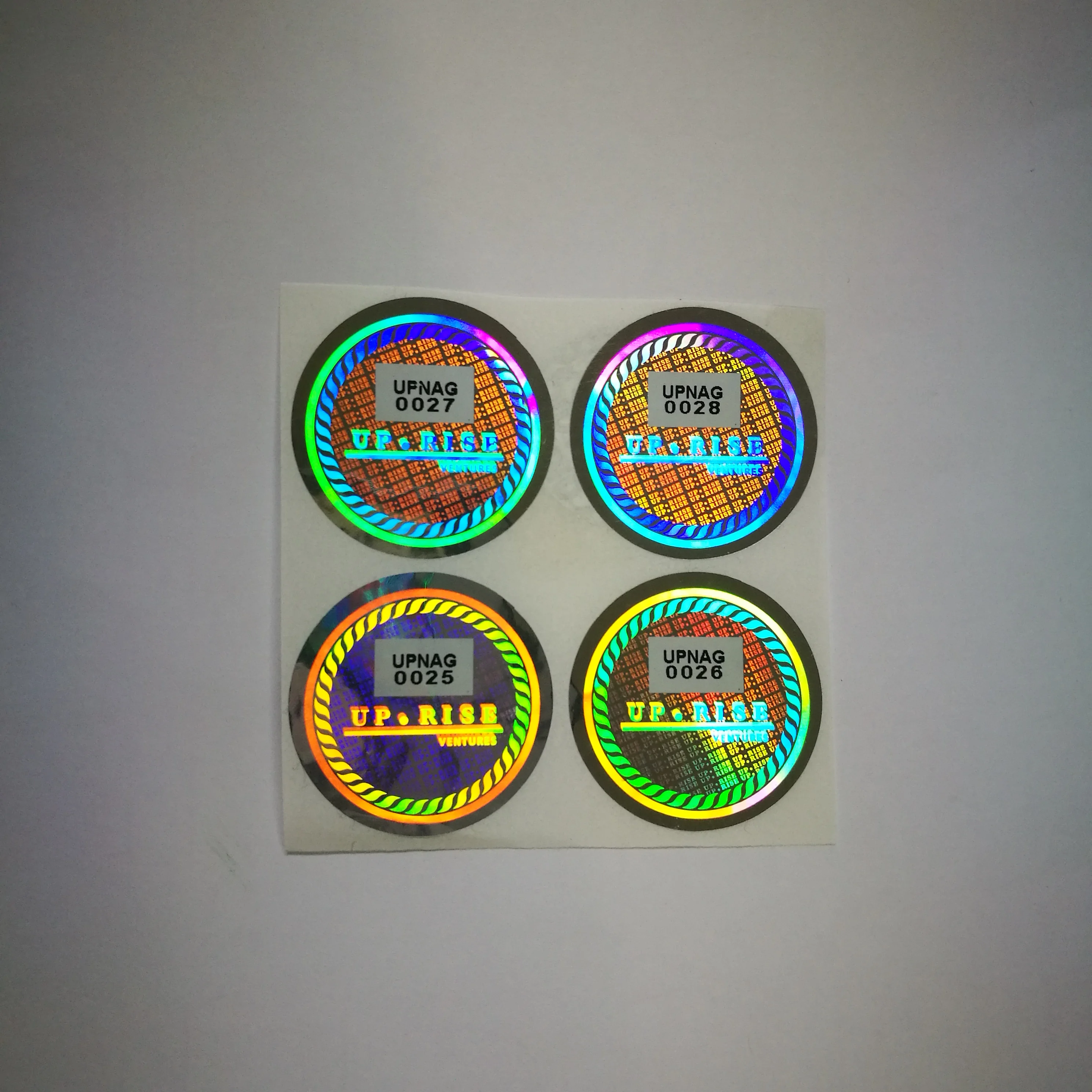 Custom design original packaging label 3D hologram security warranty sticker
