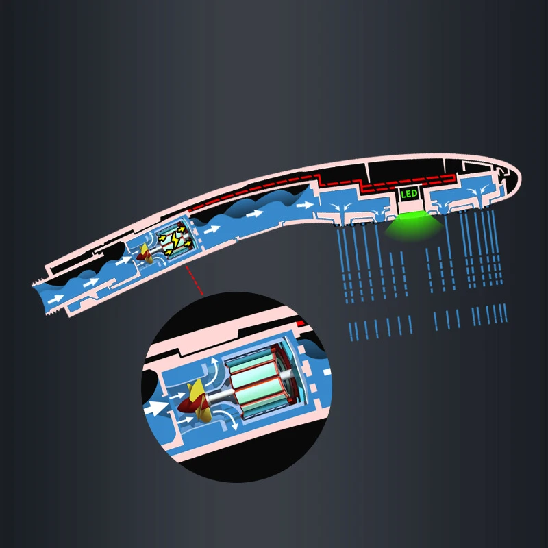 Modern Bathroom Faucet Accessories 5 Functions Chrome Plating Shower Head Hand Shower Handheld Shower