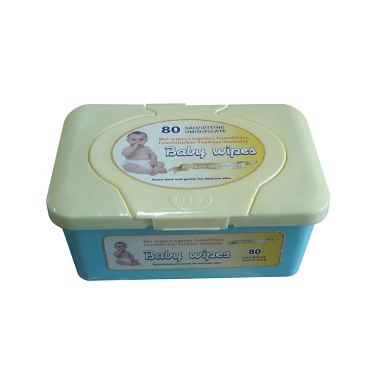 Oem Odm Baby Wipes Hand Plastic Cases Packaging Baby Cleaning Baby Wet Wipes With Hygienic Lid
