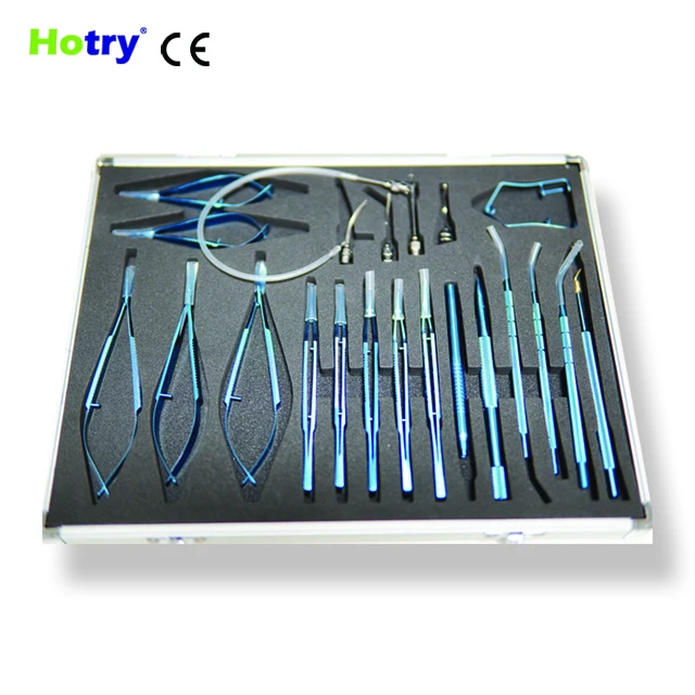 
21 pcs Titanium alloy stainless steel Cataract Set Cataract Surgery Instruments 