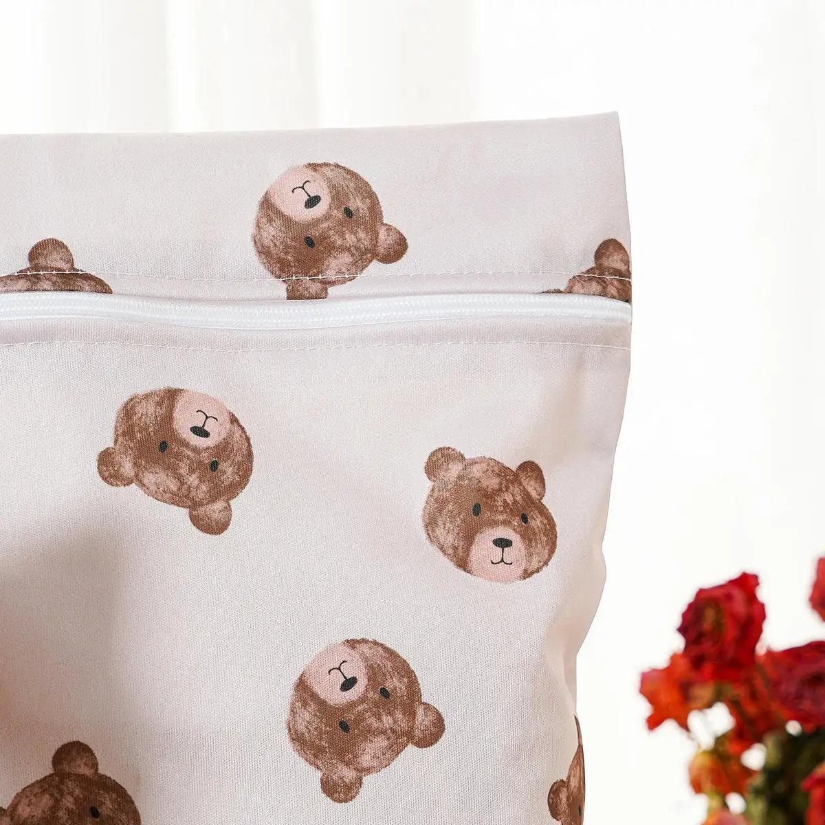 Design Waterproof Printed Nappy Wet Bag Multi-purpose Baby Diaper Storage Bag Baby With Handle Snap Travel Bag