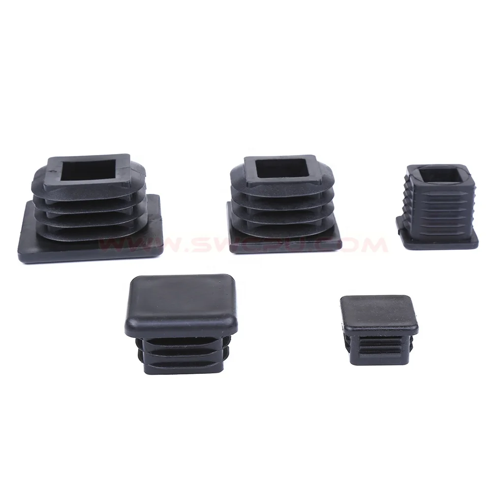 Non-standard 25mm 35mm 45mm screw square pvc plastic end cap