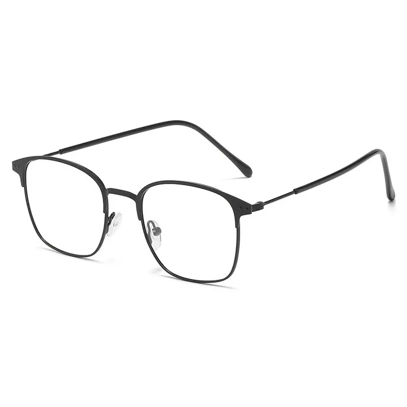 New Popular Fashion Big Square Frame Computer Anti Blue Light Blocking Glasses Photochromic Glasses Chameleon Eyewear