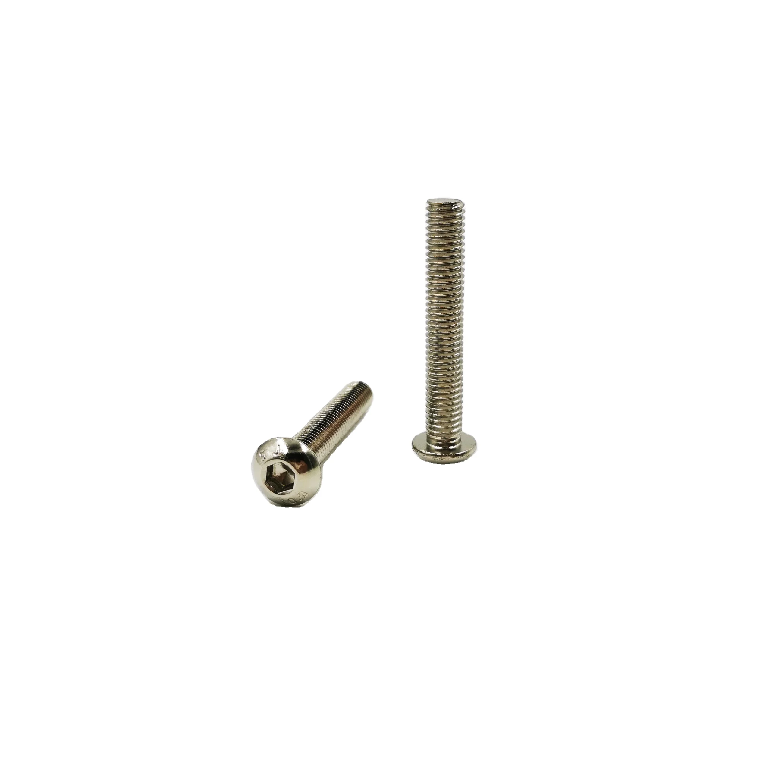 High quality ISO7380 stainless steel 304 316 hex socket pan head screw button head screw hex socket button head Screws M6