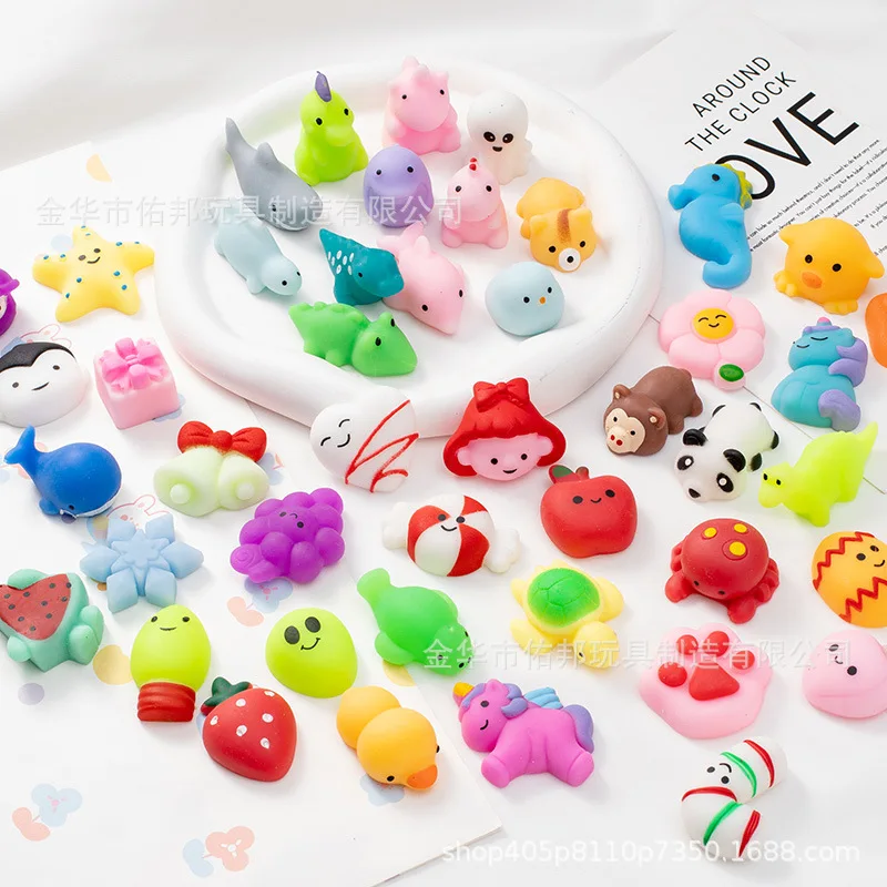 Mini Cute Kids Squeeze Toys Tpr Slow Rising Rubber Anti-stress Squishy Fidget With Squeeze Animals Stress Relief