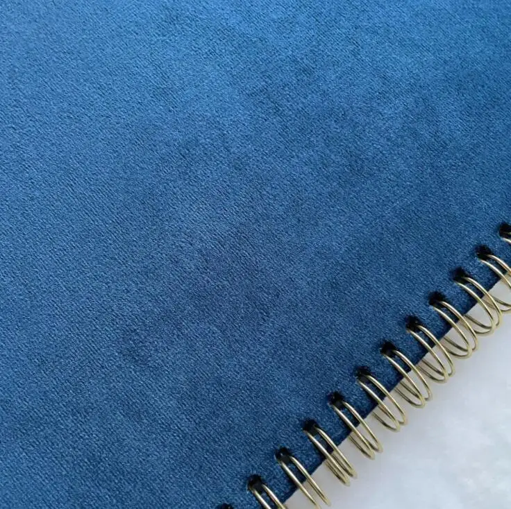 
Promotional Velvet Fabric Cover Notebook Planner Diary Book Printing 