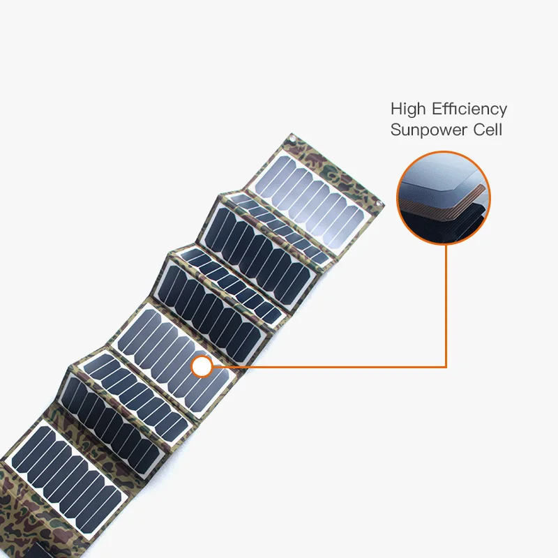 
18v 60w waterproof portable foldable solar panel charger 