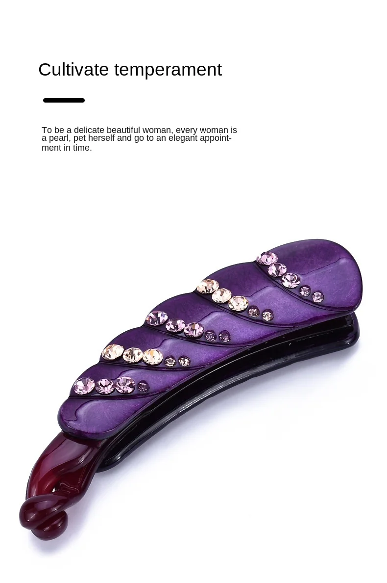 Acrylic barrettes