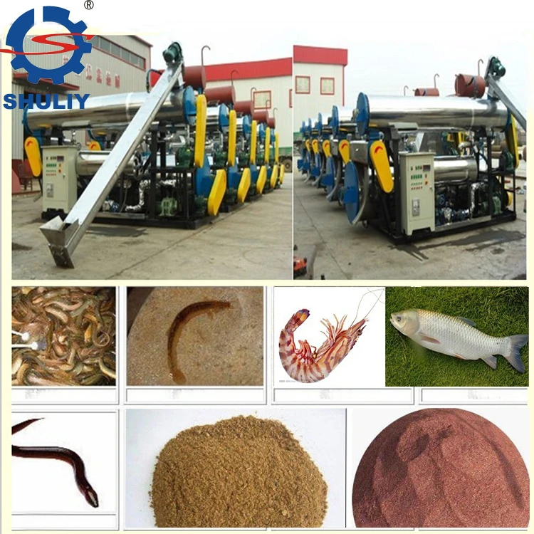 china fish meal powder production line fish feed processing machine