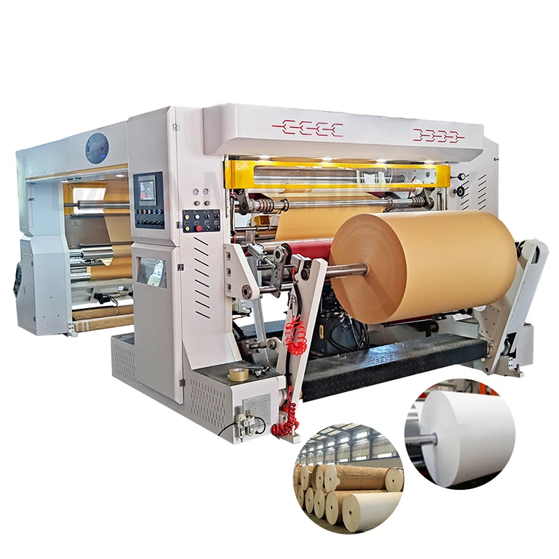 high speed jumbo paper roll slitting machine non woven plastic film label slitting machine