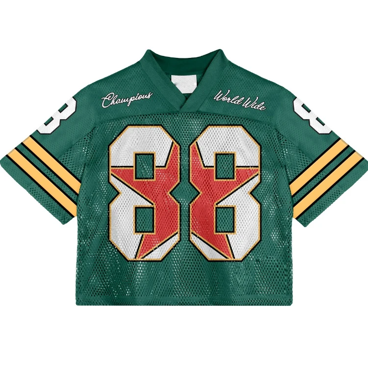 Tonton Sports Whosale Customized Breathable Mesh Training  Professional manufacturer Lacrosse Green football Jerseys for men