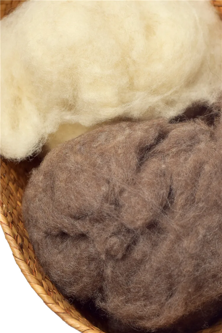 Natural White Scoured Merino Sheep Wool Fiber 19.5-21.5mic With Wholesale Price High Quality