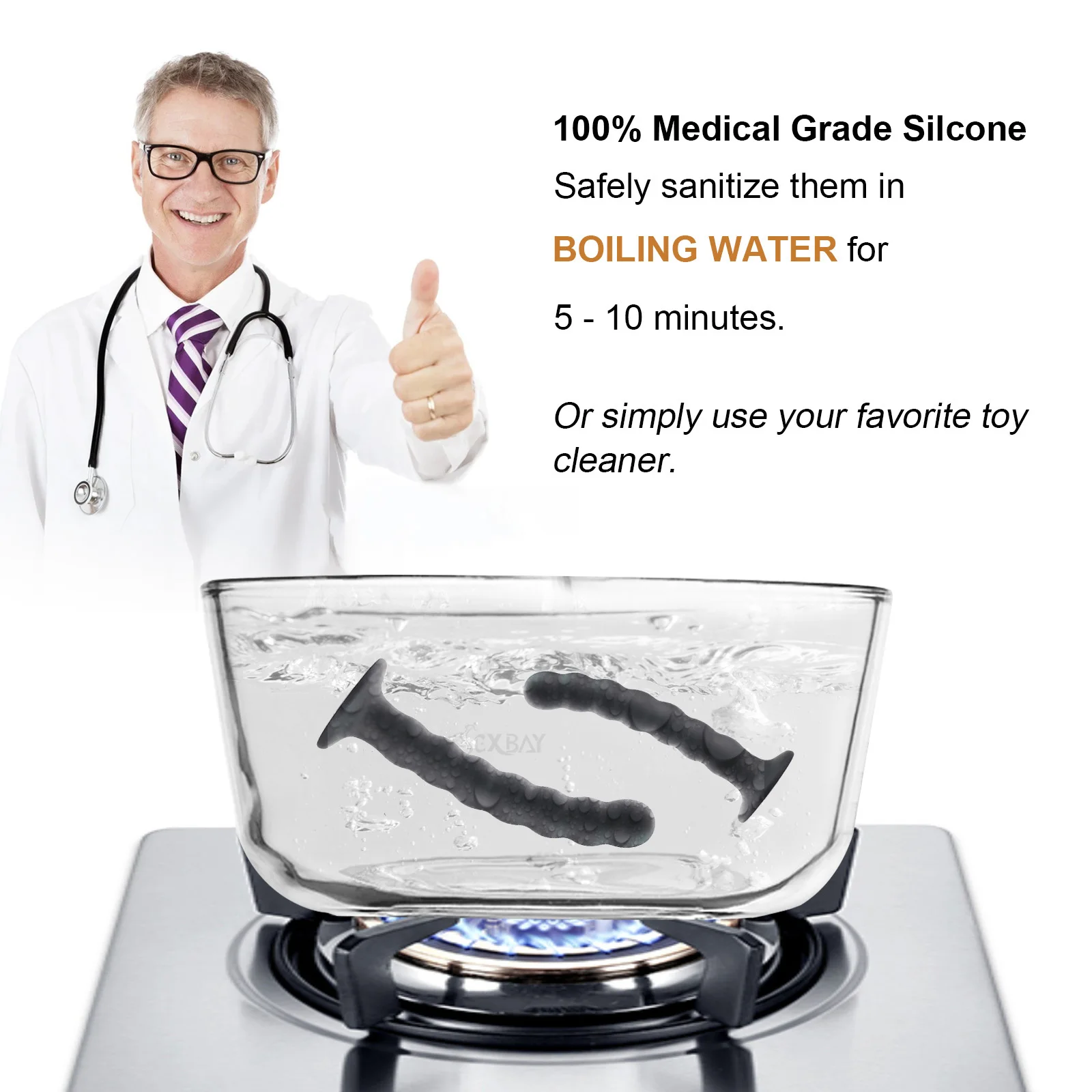 SEXBAY 2024 New design Anal Beads with Suction Cup Anal Dildo Silicone Butt Plug for Women Butt Plug Men multiple sizes sex toy