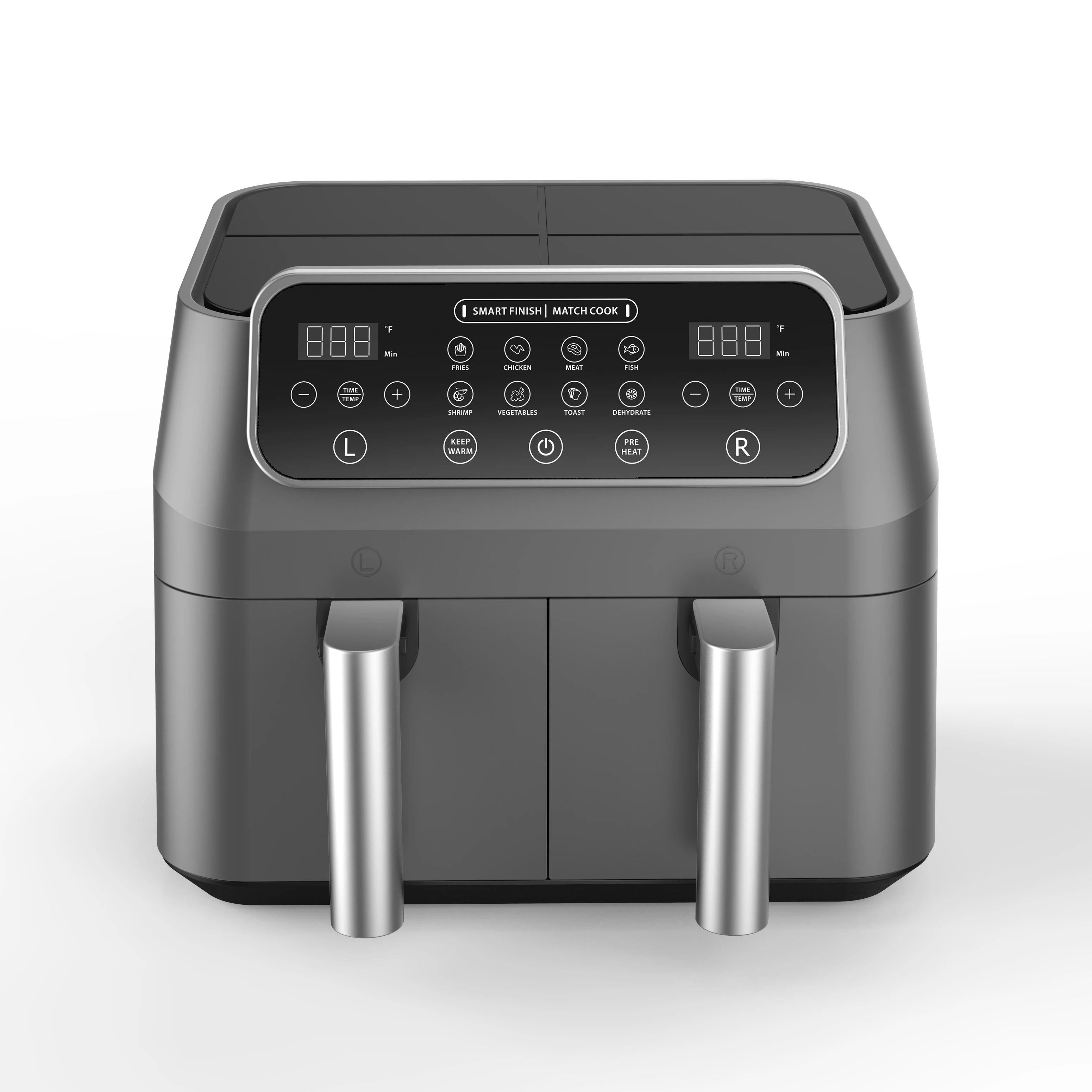 2023 NEW Double Air Fryer With Dual Basket 8L Two Dual Zone 2 Basket 8.5 Quart Deep Air Fryer Electric Deep Fryer