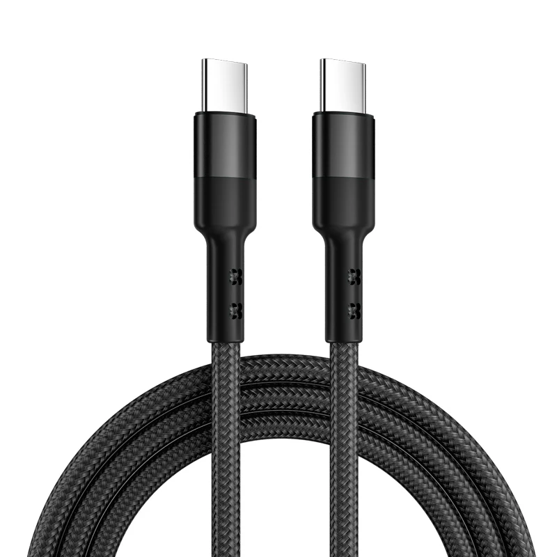 Нейлоновый плетеный кабель для быстрой зарядки, usb c PD кабель для мобильного телефона Samsung, 5 А, а, 60 Вт