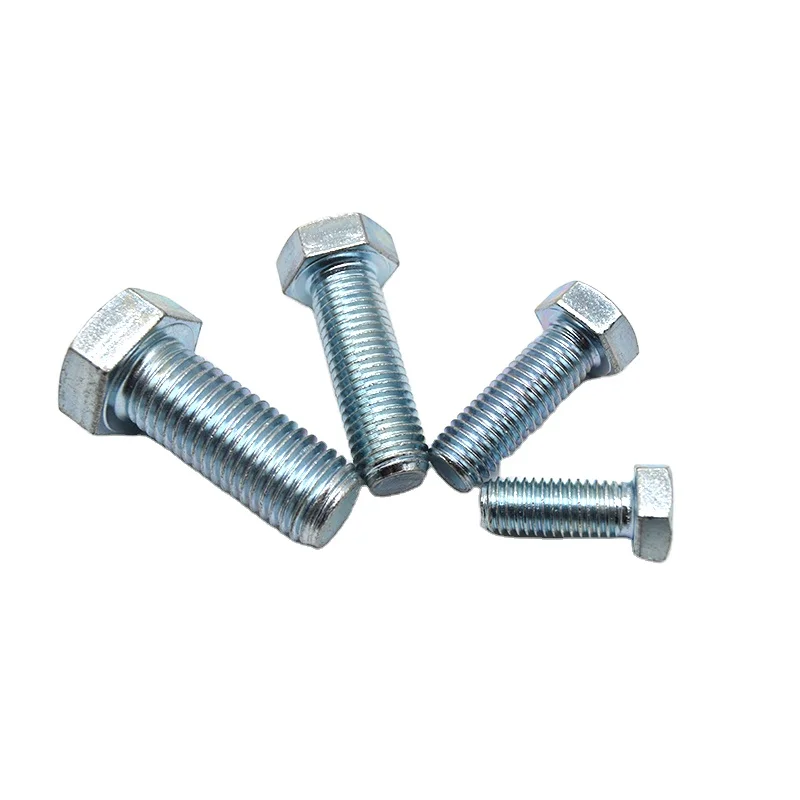 Factory price high quality hex bolt din 931 zinc plated metric thread din931 hex head bolt