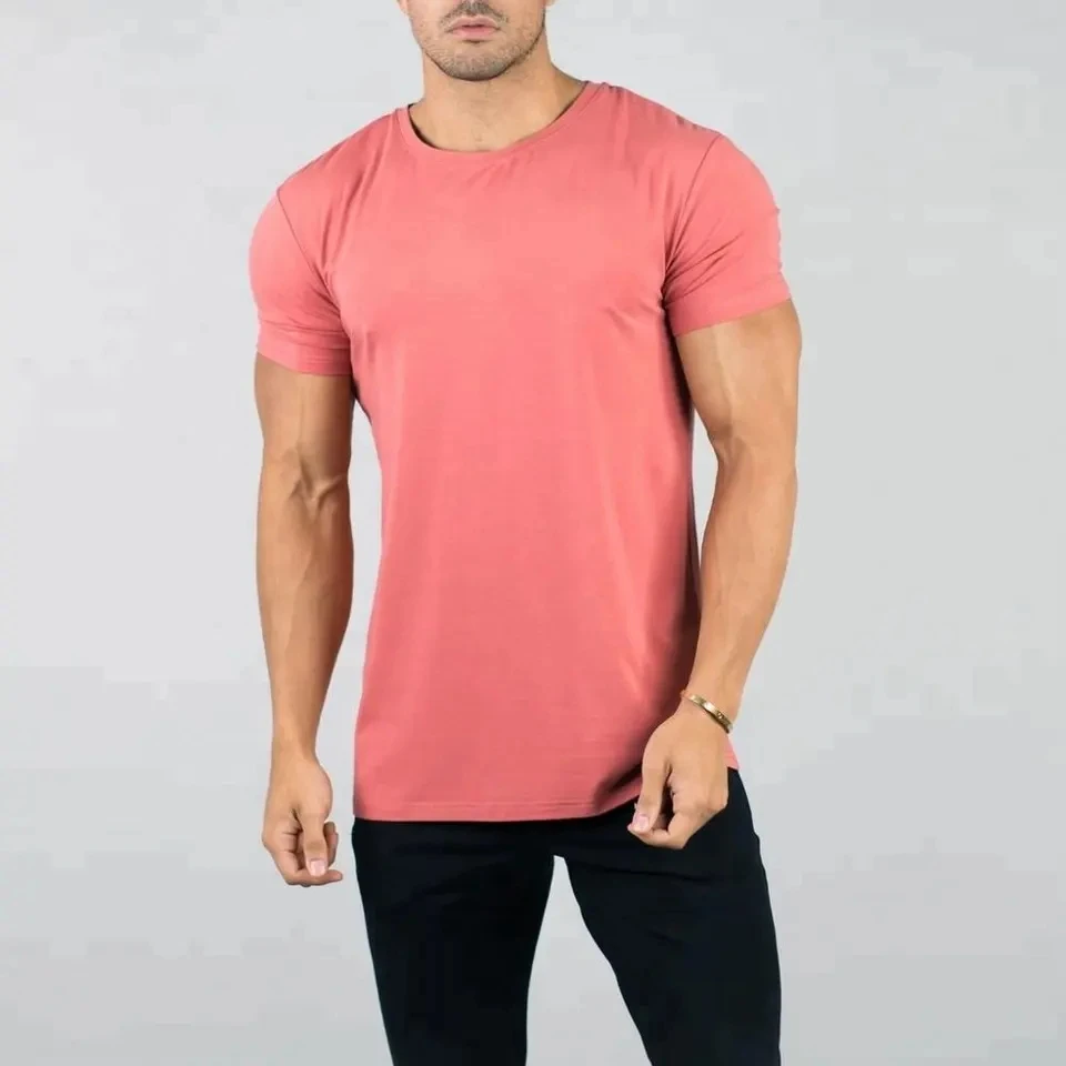 Hot Sale Custom Plain Fashion Basic Organic Cotton Hemp T Shirt For Men