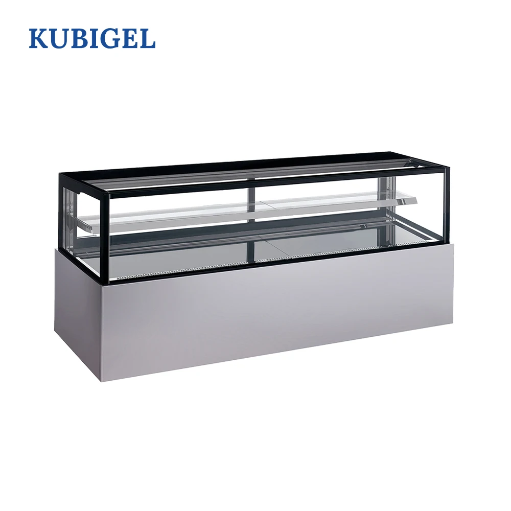Cake Glass Display Fridge Bakery Shop Cake Display Refrigerators Sweets Showcase Counter Chiller