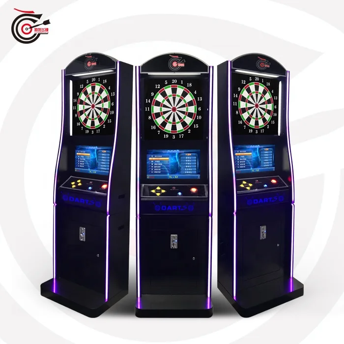 
2021 coin operated dart boards game economical DARTS machine with dart mat 