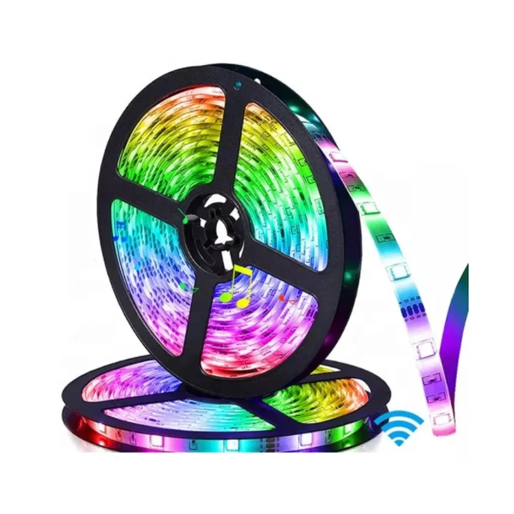Rgbic Светодиодная лента, смарт-WIFI RGB APP IP65 rgb, цветная светодиодная лента с разъемом